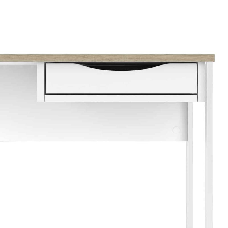 Furniture To Go Function Plus Desk 1 Drawer White Oak Trim