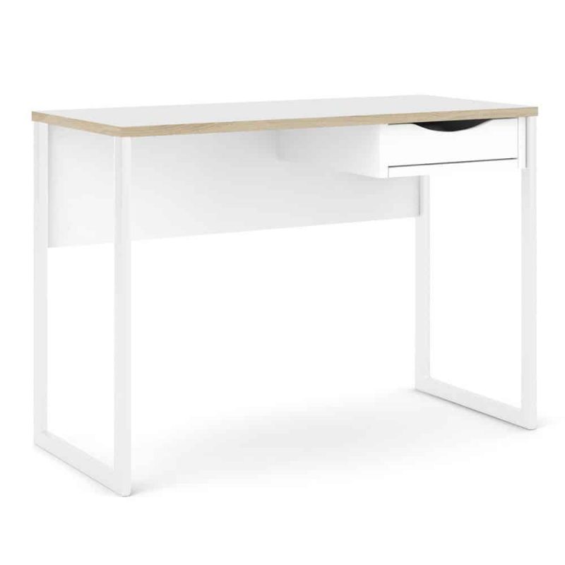 Furniture To Go Function Plus Desk 1 Drawer White Oak Trim