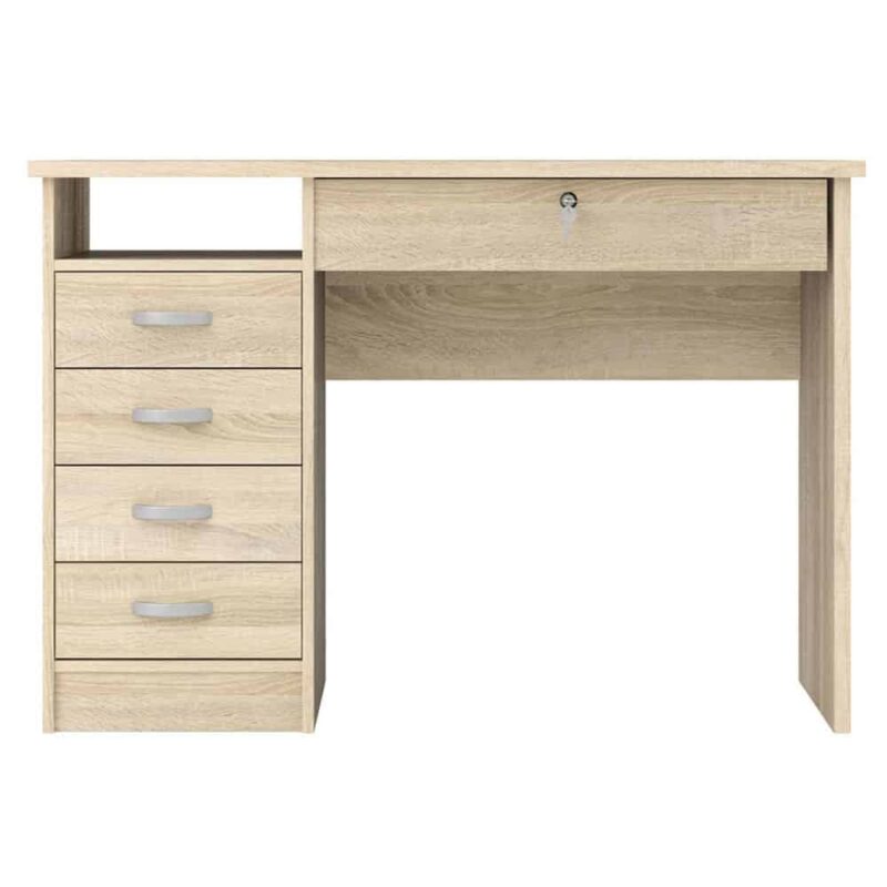 Furniture To Go Function Plus Desk 5 Drawers Oak