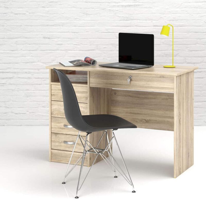 Furniture To Go Function Plus Desk 5 Drawers Oak