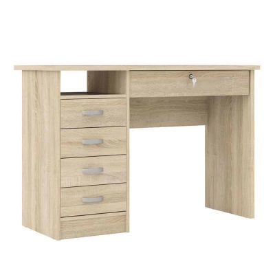 Furniture To Go Function Plus Desk 5 Drawers Oak