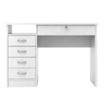 Furniture To Go Function Plus Desk 5 Drawers White