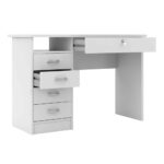 Furniture To Go Function Plus Desk 5 Drawers White