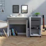 Furniture To Go Function Plus Desk White Grey