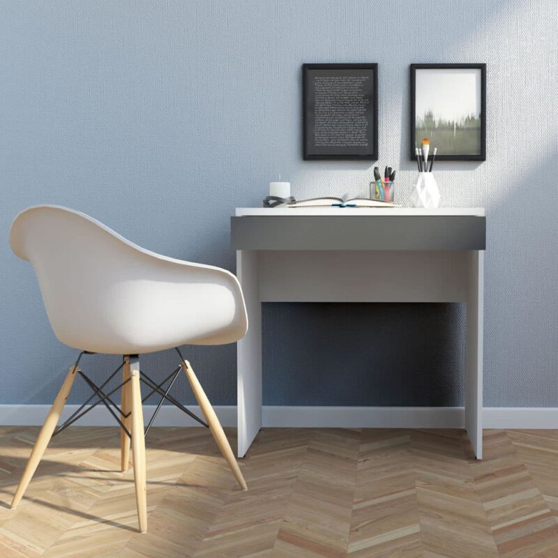Furniture To Go Function Plus Desk White Grey