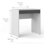 Furniture To Go Function Plus Desk White Grey