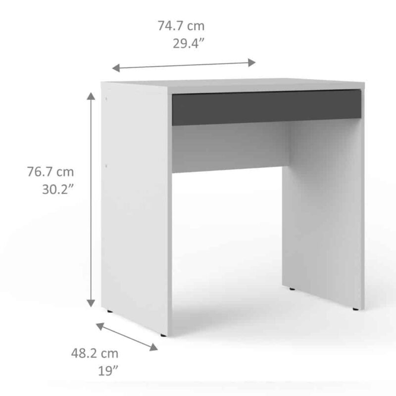 Furniture To Go Function Plus Desk White Grey