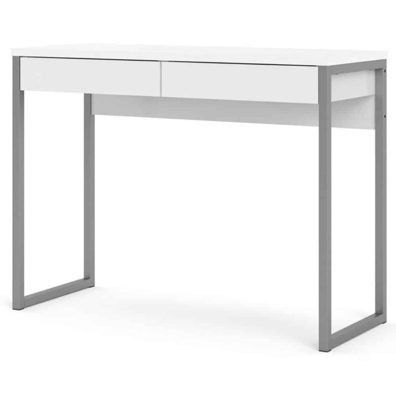 Furniture To Go Function Plus Desk 2 Drawers White High Gloss