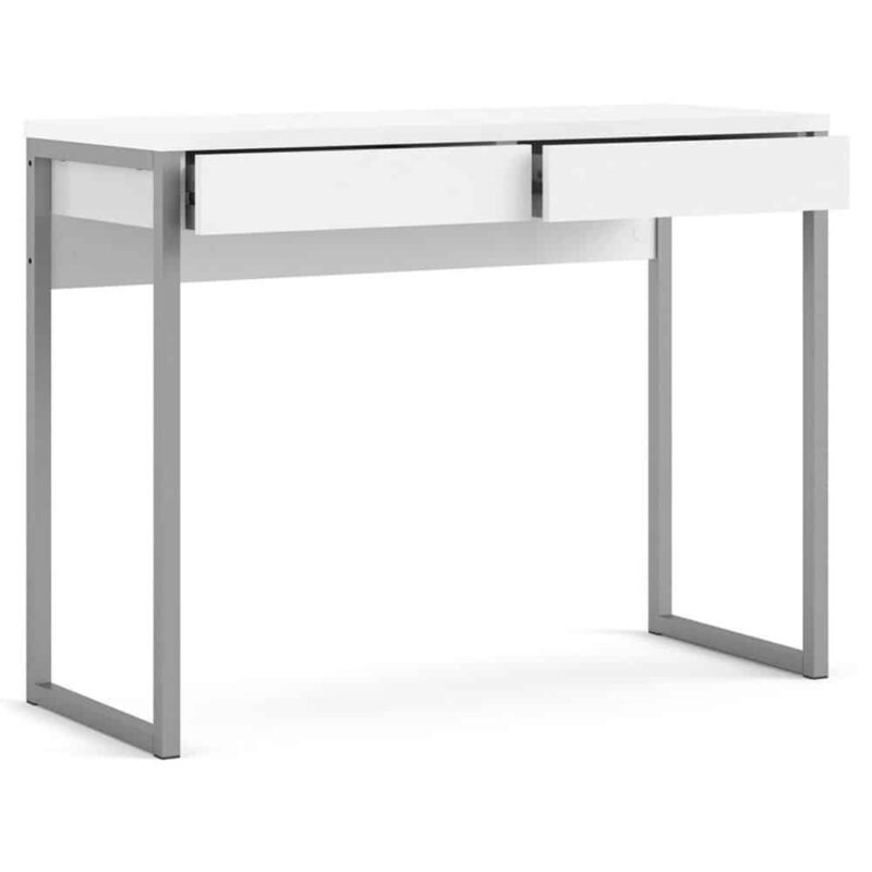 Furniture To Go Function Plus Desk 2 Drawers White High Gloss