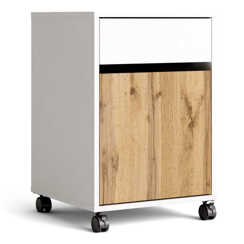 Furniture To Go Function Plus Mobile Cabinet White Oak