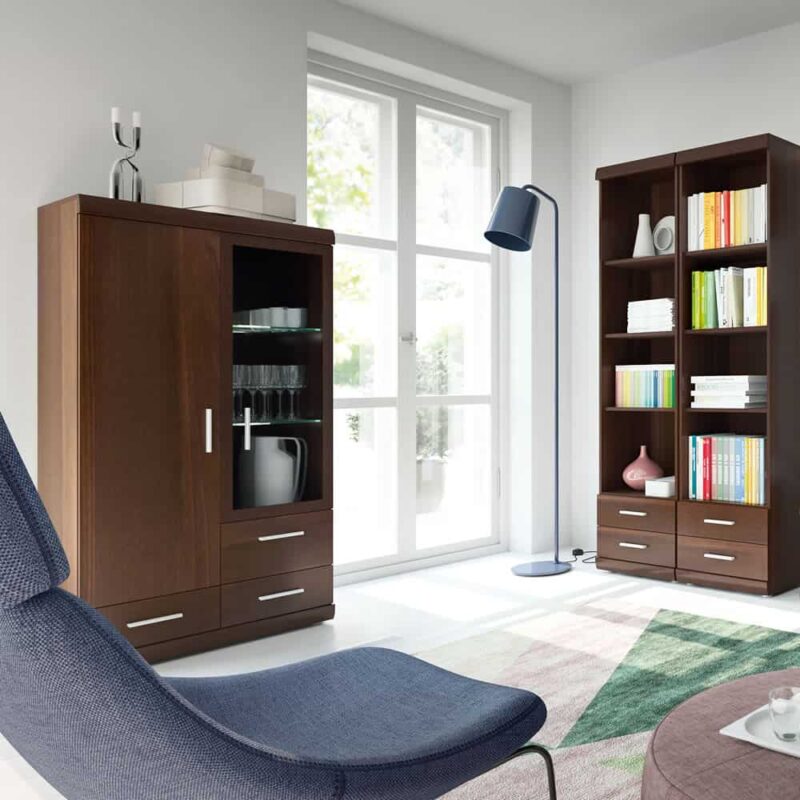 Furniture To Go Imperial 2 Door 3 Drawer Display Cabinet Mahogany