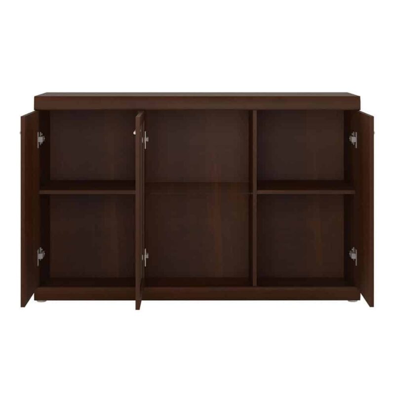 Furniture To Go Imperial 3 Door Glazed Sideboard Mahogany