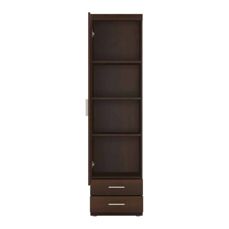 Furniture To Go Imperial Tall 1 Door 2 Drawer Narrow Cabinet Mahogany
