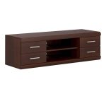 Furniture To Go Imperial Wide 4 Drawer TV Cabinet Mahogany
