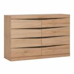 Furniture To Go Kensington 4 Plus 4 Drawer Wide Chest Oak