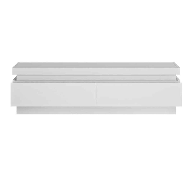 Furniture To Go Lyon 2 Drawer TV Cabinet White High Gloss