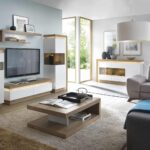 Furniture To Go Lyon 3 Door Glazed Sideboard Oak White High Gloss