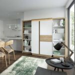 Furniture To Go Lyon Small Extending Dining Table 90cm Oak White High Gloss