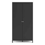 Furniture To Go Madrid 2 Door Wardrobe Matt Black