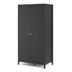 Furniture To Go Madrid 2 Door Wardrobe Matt Black