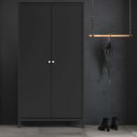Furniture To Go Madrid 2 Door Wardrobe Matt Black