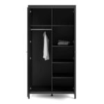Furniture To Go Madrid 2 Door Wardrobe Matt Black
