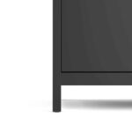 Furniture To Go Madrid 2 Door Wardrobe Matt Black