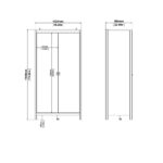 Furniture To Go Madrid 2 Door Wardrobe Matt Black