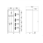 Furniture To Go Madrid 2 Door Wardrobe Matt Black