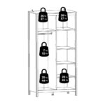 Furniture To Go Madrid 2 Door Wardrobe Matt Black