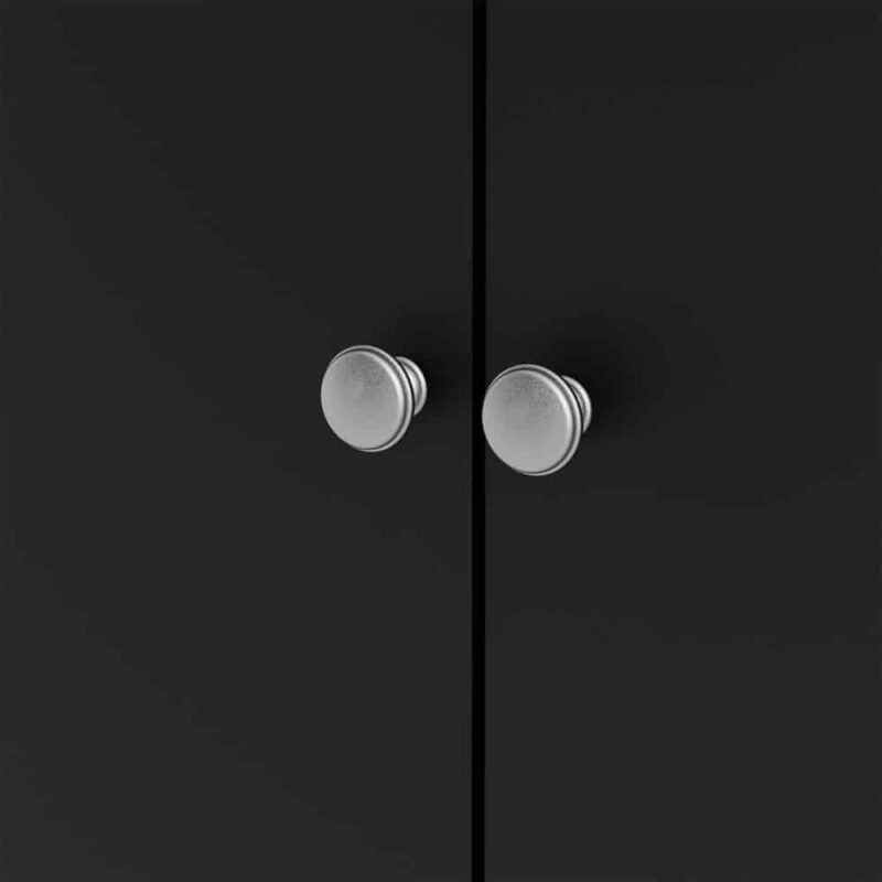 Furniture To Go Madrid 3 Door Wardrobe Matt Black