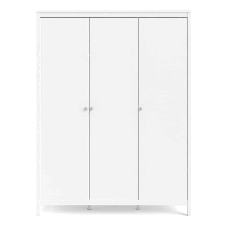 Furniture To Go Madrid 3 Door Wardrobe White