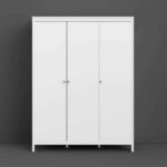 Furniture To Go Madrid 3 Door Wardrobe White