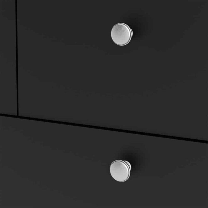 Furniture To Go Madrid 5 Drawer Chest Matt Black