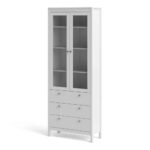 Furniture To Go Madrid China Cabinet 2 Doors 3 Drawers White