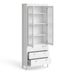 Furniture To Go Madrid China Cabinet 2 Doors 3 Drawers White