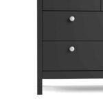 Furniture To Go Madrid Double Dresser 8 Drawers Matt Black