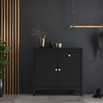 Furniture To Go Madrid Sideboard 2 Doors 1 Drawer Matt Black