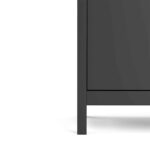 Furniture To Go Madrid Sideboard 2 Doors 1 Drawer Matt Black