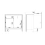 Furniture To Go Madrid Sideboard 2 Doors 1 Drawer Matt Black