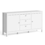 Furniture To Go Madrid Sideboard 2 Doors 3 Drawers White
