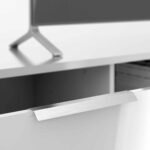 Furniture To Go Match TV Unit 2 Drawers 2 Shelves White High Gloss