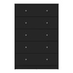 Furniture To Go May 5 Drawer Chest Black