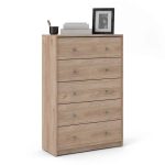 Furniture To Go May 5 Drawer Chest Jackson Hickory Oak