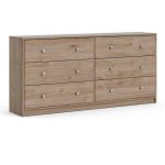 Furniture To Go May 6 Drawer Chest Jackson Hickory Oak