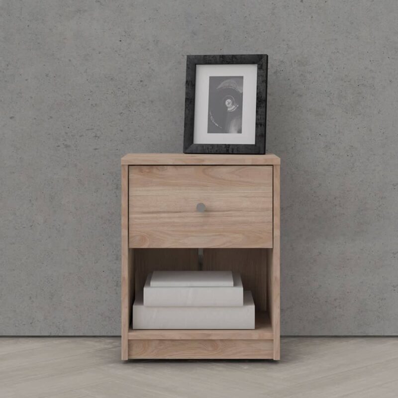 Furniture To Go May Bedside 1 Drawer Jackson Hickory Oak