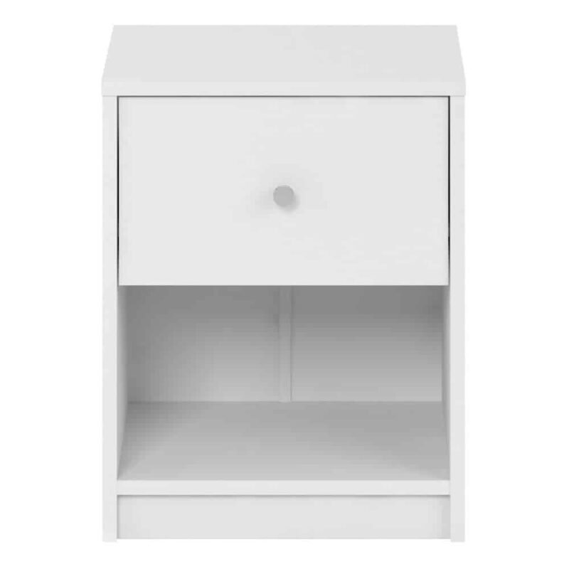 Furniture To Go May Bedside 1 Drawer White