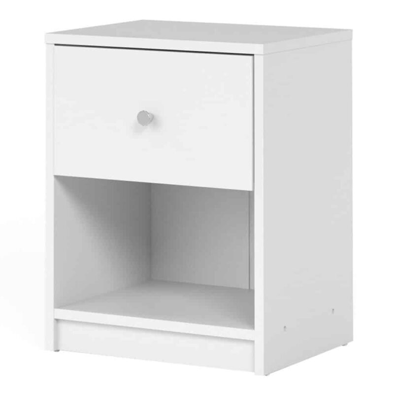 Furniture To Go May Bedside 1 Drawer White