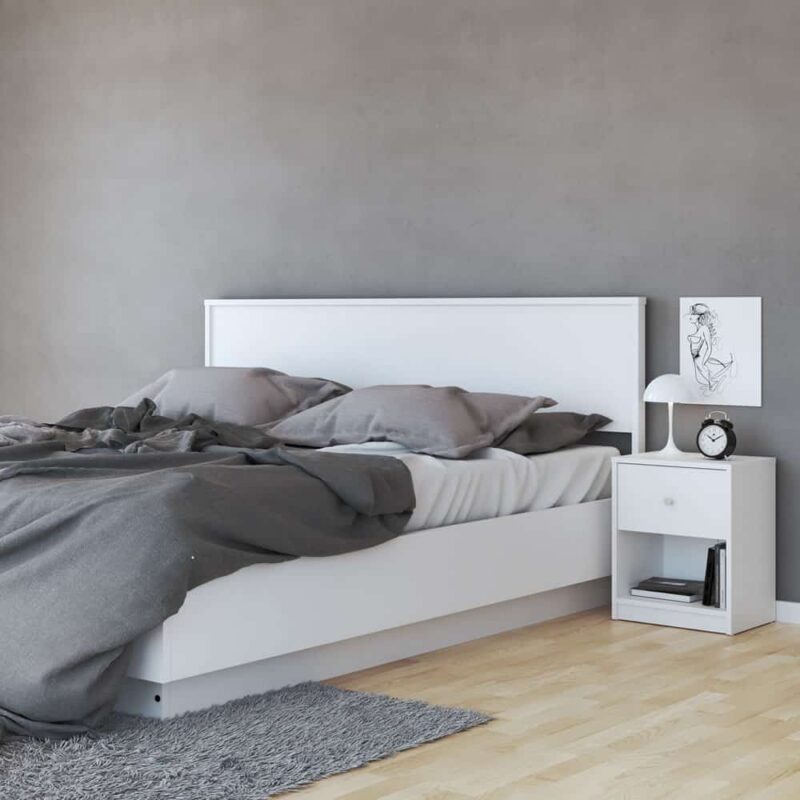 Furniture To Go May Bedside 1 Drawer White