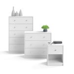 Furniture To Go May Bedside 1 Drawer White